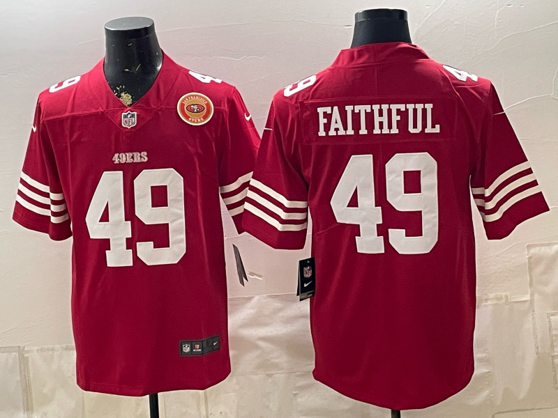 Men 2026 Nike San Francisco 49ers #49 Faithful red NFL Jersey 0901005->san francisco 49ers->NFL Jersey